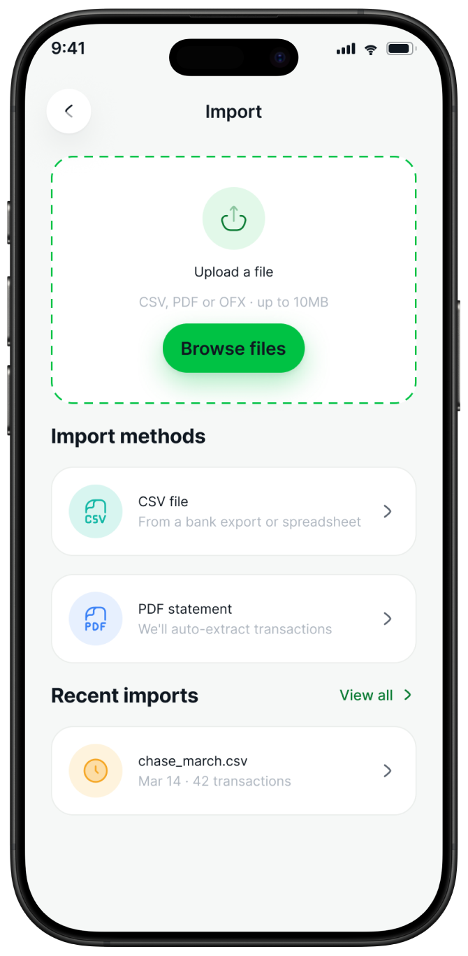 Import — CSV